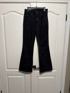GAP Black High-Rise Flare Jeans